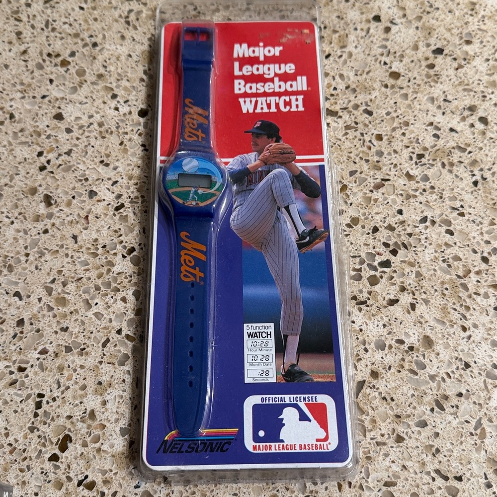Vintage Nelsonic Mets Baseball Watch